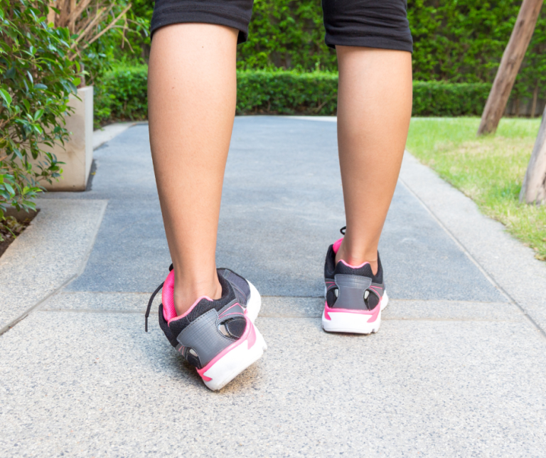 someone twisting their ankle